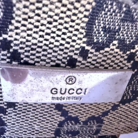 Vintage GUCCI GG Pattern Sun Visor Grey Used Size O/S - Picture 5 of 6